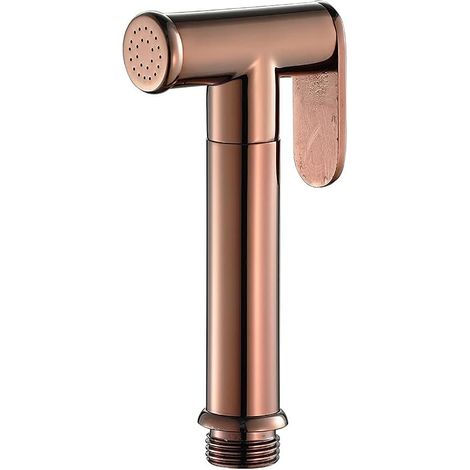 Runder Hochdruck-Bidet aus roségoldfarbenem Messing, ergonomisches Design, G 1/2-Anschluss für Badezimmer