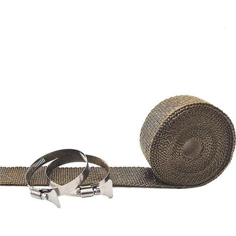 Ruban de protection ignifuge pour tuyaux de poêle à bois, léger et facile à installer. (1/4)
