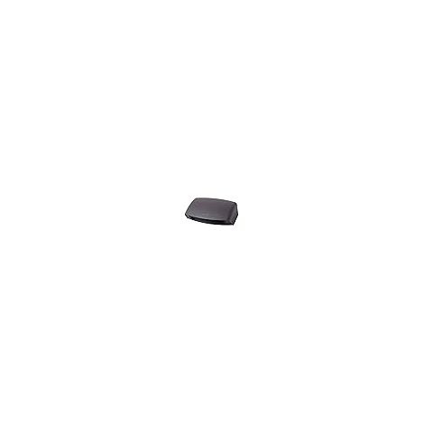 Aplique abram 1xr7s (118mm) 7,5w con pulsador cct (3colores) ip55 l.19,5xan.6xal.12cm resina negra