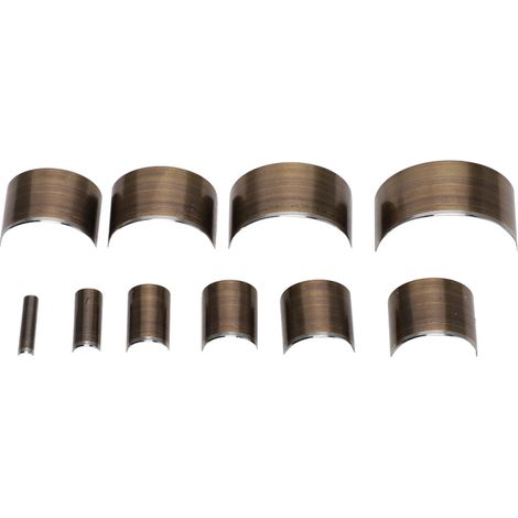 Herramienta de corte en forma de V para cuero, punzón redondo para cinturones, 10 semicírculos A28 (1/5)