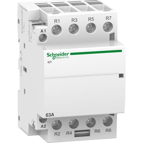 SCHNEIDER A9C20867 - Contattore Schneider Acti9 iCT 63A 4NC Bobina 230V AC 4P