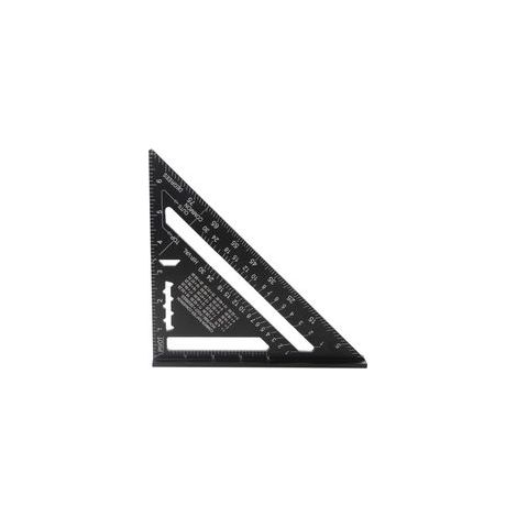 7-Zoll-Hochpräzisions-Dreieckwinkelmesser aus Aluminiumlegierung, Schwarz