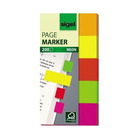 sigel Haftmarker Neon Werkstoff: Papier Farbe: 1 x orange, 1 x gelb, 1 x rot, 1 (1/5)