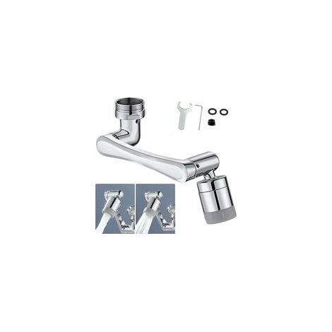 Aérateur de robinet pivotant 1080° en laiton, 2 modes, M22/M24 –