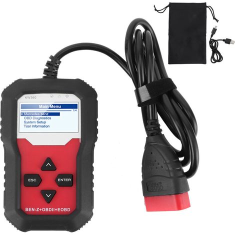 Outil de Diagnostic Automobile en Plein Système Complet de Systèmes de Freinage ABS Scanner Ajustement pour la Version Allemande (Anglais). (1/5)