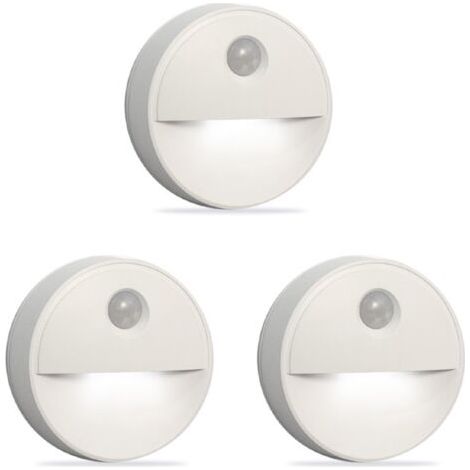 Veilleuse LED détecteur de mouvement Teinte induisant le sommeil grâce aux ampoules LED Fonctionnement sans fil Parfait pour les armoires de salle de bain, les escaliers et plus (1/5)