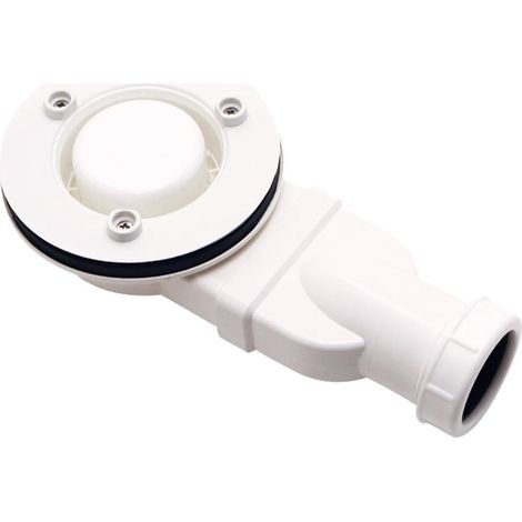 Drain de base de douche à profil bas, sortie latérale, siphon pour receveur de douche, système anti-odeurs, kit complet pour installation salle de bain (1/5)