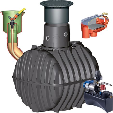CARAT Erdtank-Paket 4800 L Haus ECO-Plus, PKW-befahrb.