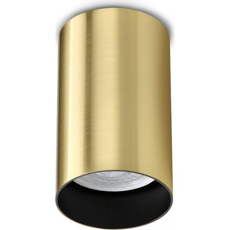 Ideal Lux Plafoniera Look 1 luce GU10 ottone alluminio vetro