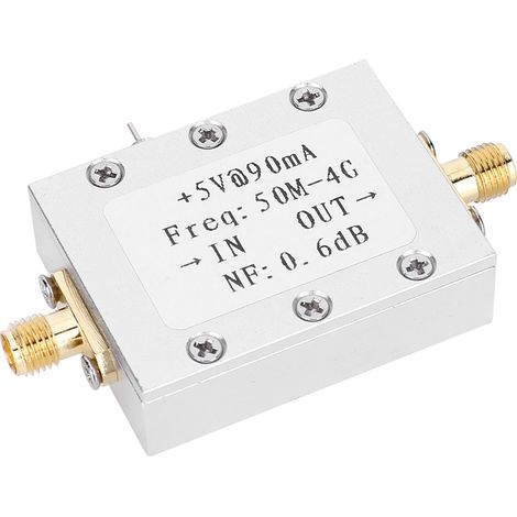 1 rauscharmer Verstärker (LNA) 50 MHz–4 GHz, NF = 0,6 dB, HF/VHF, VHF/UHF, Amateurfunk, -110 dBm (1/5)
