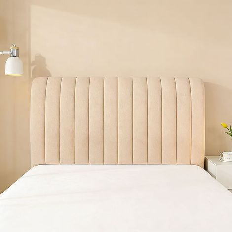 Housse de tête de lit douce, coussin de tête de lit, décoration pour la chambre, housse de tête de lit, kaki (180 cm) (1/5)