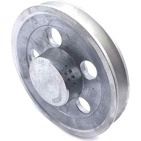 Poulie trapézoïdale aluminium moyeu plein SPA130/1ALU