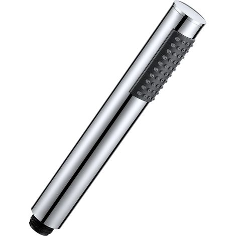 Chrome Pencil Style Single Function Shower Head Rub Clean Nozzles 1/2"" BSP (1/3)