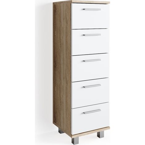 Badschrank Ilias, Sonoma, 30 x 95 cm, Vicco (1/5)