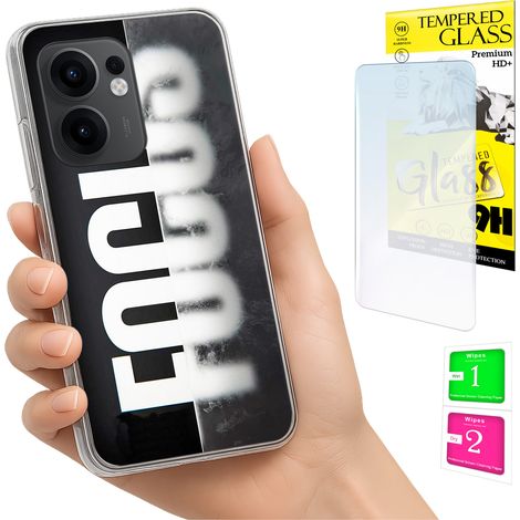 Custodia per Oppo Reno 13F 5G / 13 FS 5G, cover posteriore + vetro (1/5)