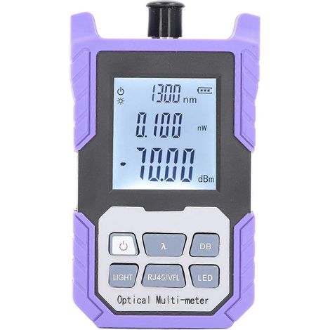Optisches Faser-Leistungsmessgerät mit hoher Genauigkeit -70 bis +10 dBm, Glasfaserkabeltester mit LED-Beleuchtung