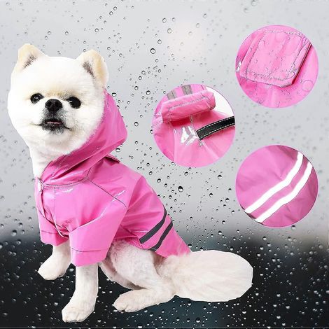Impermeables para perros, abrigos impermeables para perros, chaquetas de lluvia ligeras y transpirables. (1/5)