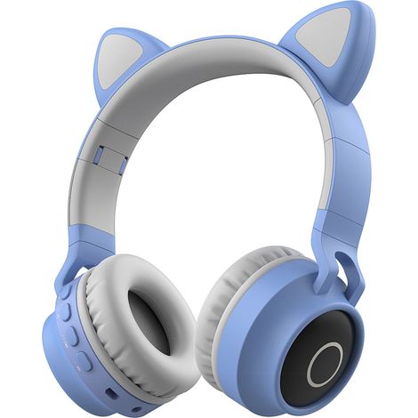 NOUVEAU Écouteurs sans fil Cat Ear Casque Bluetooth-bleu (1/5)
