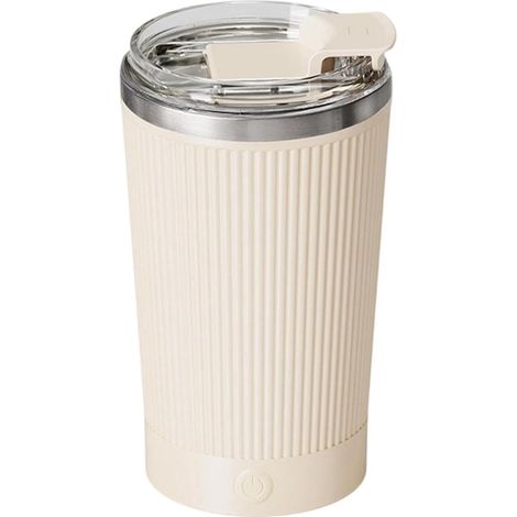 Elektrischer Rührstab automatischer Magnetbecher mit abnehmbarem Boden, Kaffeerührstab 8,6 × 7 × 15,3 cm, für Tee, Milch, heiße Schokolade und an (1/5)