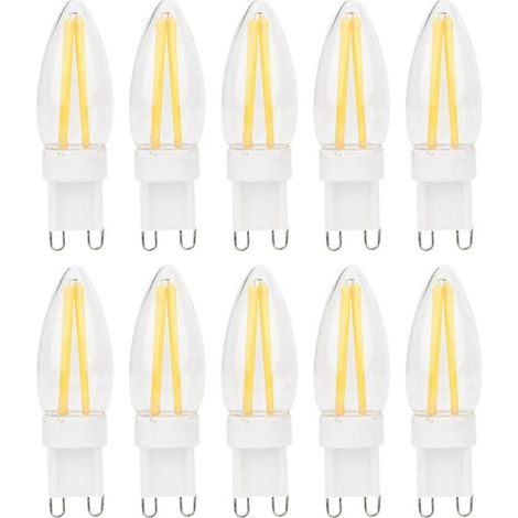 Filiyano-10 ampoules LED G9 à filament long, dimmables, adaptées à l'éclairage domestique et automobile, 3 W, 220 V CA, 0,2 (1/5)