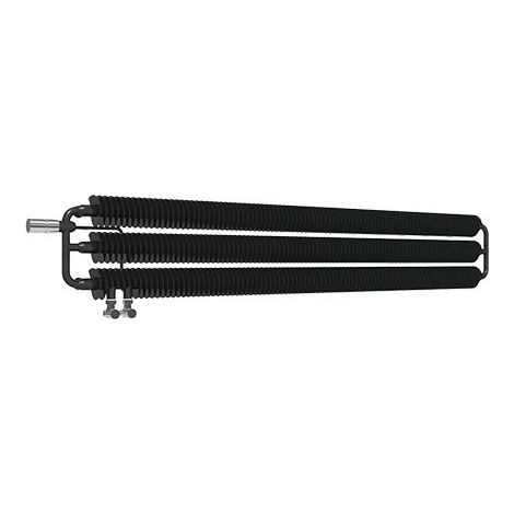 Horizontaler Heizungsbetrieb Handtuchheizkörper - Mattschwarz - Höhe 290mm Breite 1740mm - 1172 Watt - RIB290/1740HWSVPN