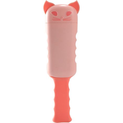 Brosse à poils d'animaux réutilisable, double face, facile à nettoyer (rose)