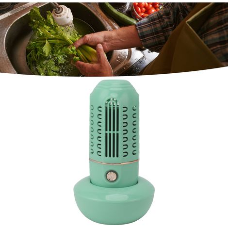 Mini purificateur de fruits et légumes avec écran, lave-aliments portable, lave-légumes automatique, machine portable de nettoyage et de purification de fruits et légumes à capsules, vert (1/5)