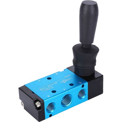 Pneumatik-Handhebelventil aus Aluminiumlegierung, 2-Wege, 5-Positionen, 4H210-08, 1/4 Zoll, Luftkomponente (1/5)