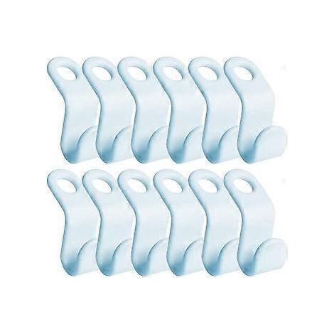 SZTXJ 56 Mini-Kaskadenkleiderbügel, Verbindungshaken für Kleiderbügel, platzsparend im Kleiderschrank (Himmelblau)