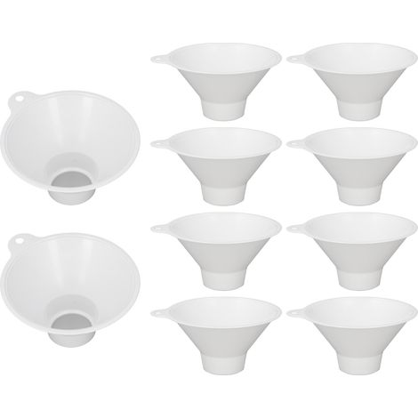 Collecteur de Calculs Rénaux pour Toilette, 10 Pièces, Filtre en Plastique à Mailles Fines, Type Entonnoir, 12.19cm, pour Analyse d'Urine et Dépistage (1/5)