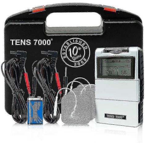 Appareil TENS 7000 numérique avec accessoires - Stimulateur musculaire TENS 2 ans (1/4)