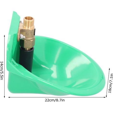 Bol à eau automatique pour bétail avec valve en cuivre - Abreuvoir pour moutons et porcs (1/5)