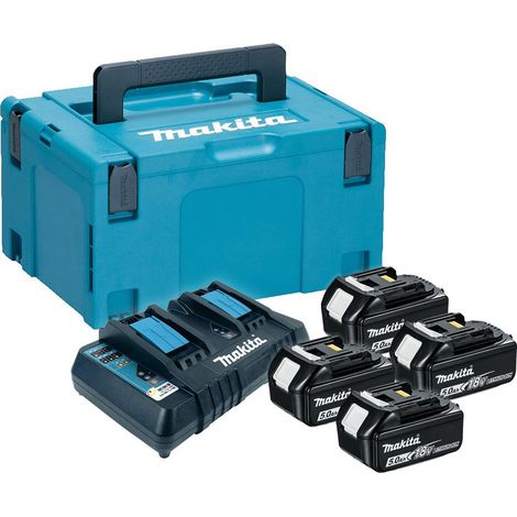 MAKITA 197627-6 (Battery pack kit 4 x BL1850, DC18RD in a MacPac 3) 18v Charger & battery pack (1/4)