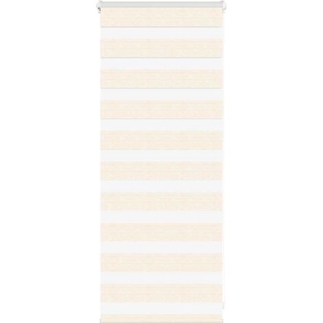 Doppelrollo Marmorbeige 65x100 cm Stoffbreite 60,9 cm Polyester