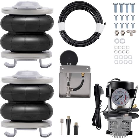 Paar Luftfederung Hinten + 12V Kompressor Kit for Fiat Ducato RWD FWD 1994-