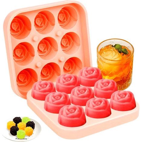 1 moule à glaçons et à glaces en silicone alimentaire (9 cavités) — Moule antiadhésif (1/5)