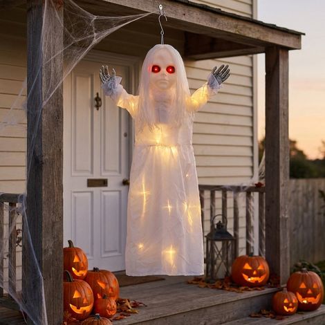 Hanging Light Up Haunted Ghost Girl (1/2)