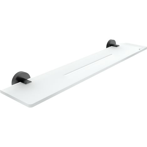Nimco Tablette en plexi L. 60 cm, noir mat, Unix noir mat UNC X460-90 (1/3)