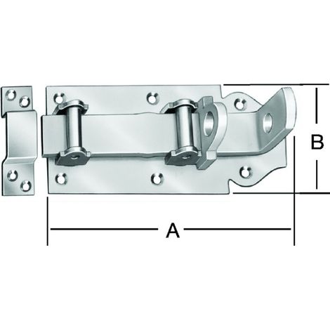VORMANN Roll.-Schlo.rieg m.Schlaufe,ged.Rollen,ger L160 x B70mm Stahl, verzinkt (1/2)