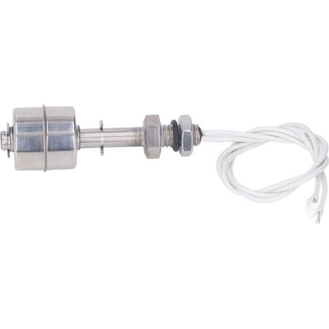 Interrupteur à flotteur de niveau de liquide, course de 10 mm, en acier inoxydable, pour eau et huile, 0-220 V, longueur 65 mm (1/5)