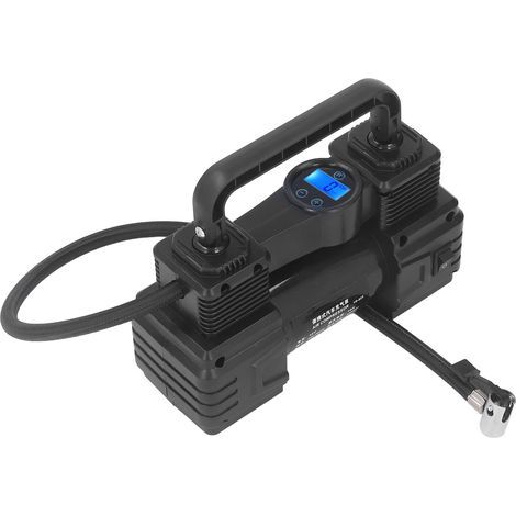 12V Luftkompressor Hochleistungspumpe 120PSI Tragbarer Reifenfüller mit LED-Licht für Autos, Wohnmobile, Bälle (1/5)