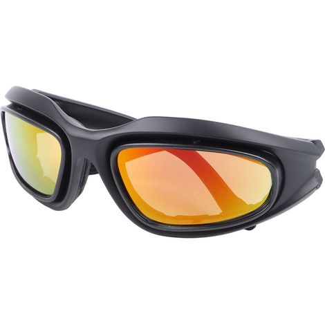 Lunettes de moto polarisées réduisant l'éblouissement, monture intégrale, coupe-vent, avec verres de rechange pour adulte (1/5)