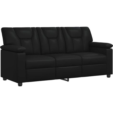 Sofa Schwarz 191 x 85 x 93 cm Kunstleder vidaXL (1/5)