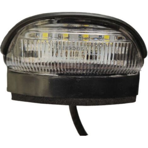 Éclairage de plaque d'immatriculation arrière LED 12 V 24 V universel pour voiture, bus, remorque, camion, vans, bateaux, camping-car, SUV, caravanes tout-terrain, feux de signalisation