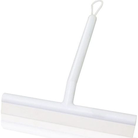 1 raclette de douche, double face silicone, côté brosse + côté lisse, anti-rayures pour verre carrelage plastique, salle de bain (1/5)