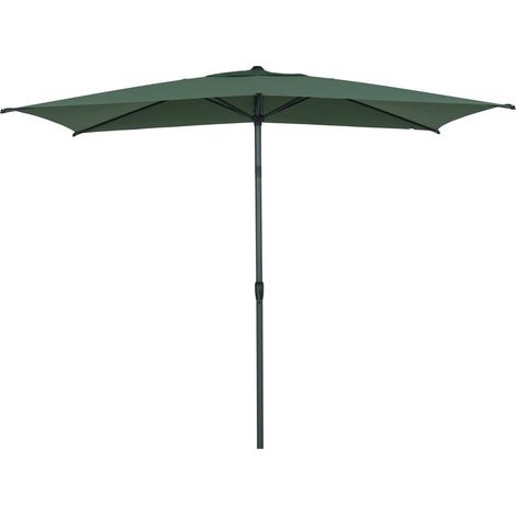 Ombrellone loompa rettangolare diritto inclinabile 3x2m verde oliva - Hespéride