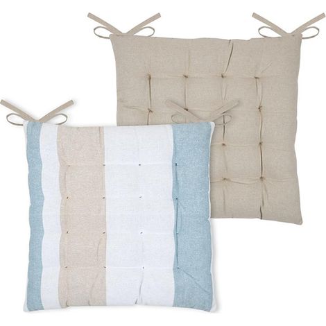 Galette Stof Bandol 38x38cm Bleue - Stof