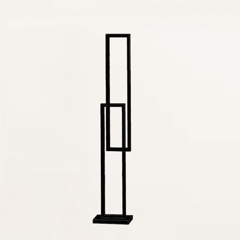 CROSS Piantana in alluminio verniciato nero LED 64W 4800LM CCT 3000K 4000K 6000K (1/2)