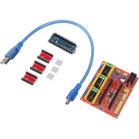 Schrittmotortreiberplatine für V4 mit A4988-Treiber für Micro Drive Lasergravurmaschine (1/5)