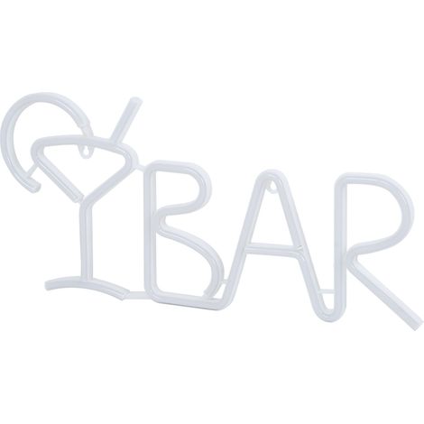 Enseigne lumineuse LED néon en forme de lettres BAR, idéale pour les fêtes, les bars et la décoration intérieure (violet). (1/5)